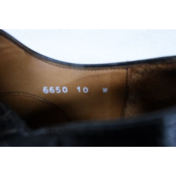 Massimo Matteo Firenze Black Wingtips Sz 10W Brogue Men's Dress Shoes #6650 - Picture 9 of 12